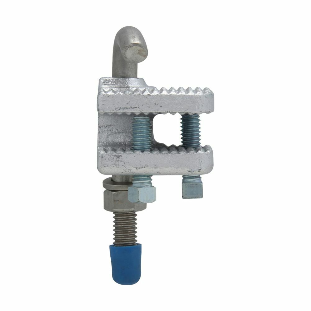 LCC6 Cable Tray Conduit Clamp, 2-11/16 in L x 2-11/16 in W x 5-5/16 in H, For Use With Outside Rail Cable Tray, Malleable Iron
