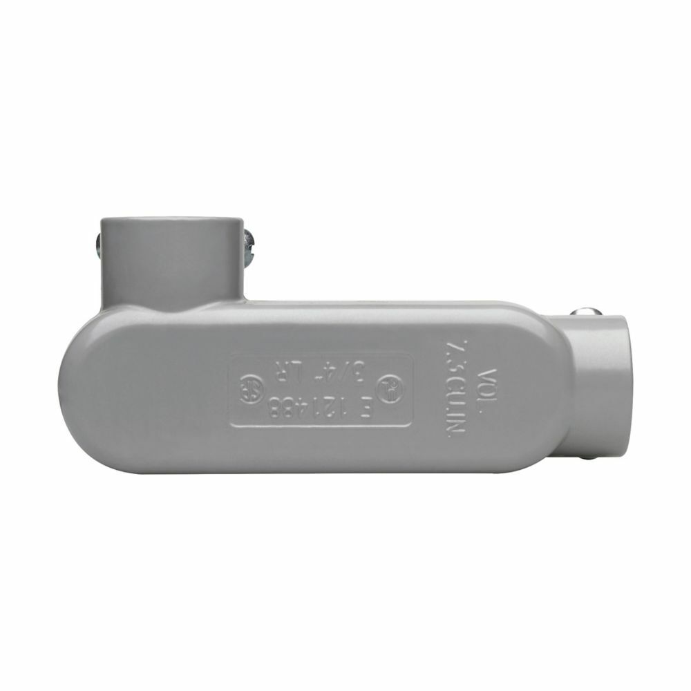 LR35MTC Condulet SnapPack Type LR Conduit Outlet Body With Cover and Neoprene Gasket, 1 in Hub, 5 Form, 12.2 cu-in Capacity, Die Cast Copper-Free Aluminum, Epoxy Powder Coated