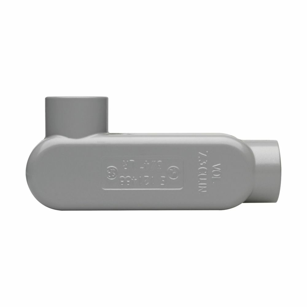 LR65 Condulet Type LR Conduit Outlet Body, 2 in Hub, 5 Form, 69.7 cu-in Capacity, Die Cast Copper-Free Aluminum, Epoxy Powder Coated