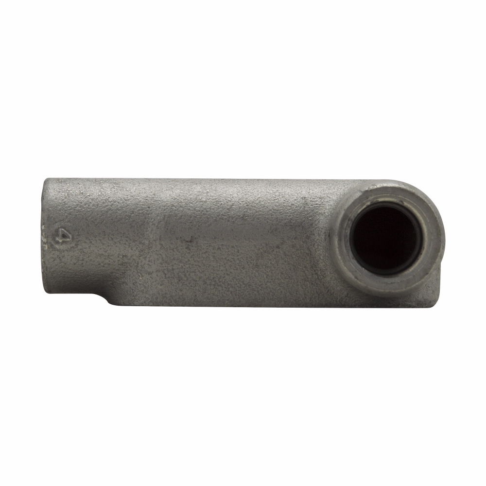 LR87 Condulet Type LR Conduit Outlet Body, 3 in Hub, 7 Form, Feraloy Iron Alloy, Aluminum Acrylic Painted/Electro-Galvanized