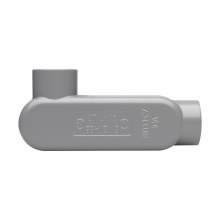 LR95 Condulet Type LR Conduit Outlet Body, 3-1/2 in Hub, 5 Form, 306 cu-in Capacity, Die Cast Copper-Free Aluminum, Epoxy Powder Coated