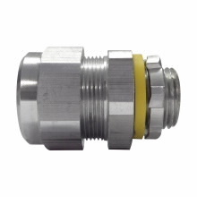 LT400 SA Liquid Tight Non-Insulated Straight Conduit Connector, 4 in Trade, Aluminum, Natural