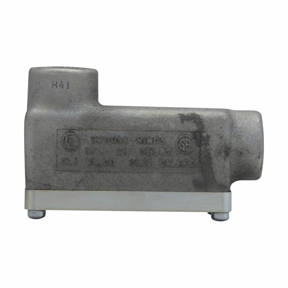 OELB1 Condulet OE Series Conduit Outlet Body With Cover, LB Body, 1/2 in Hub, Feraloy Iron Alloy