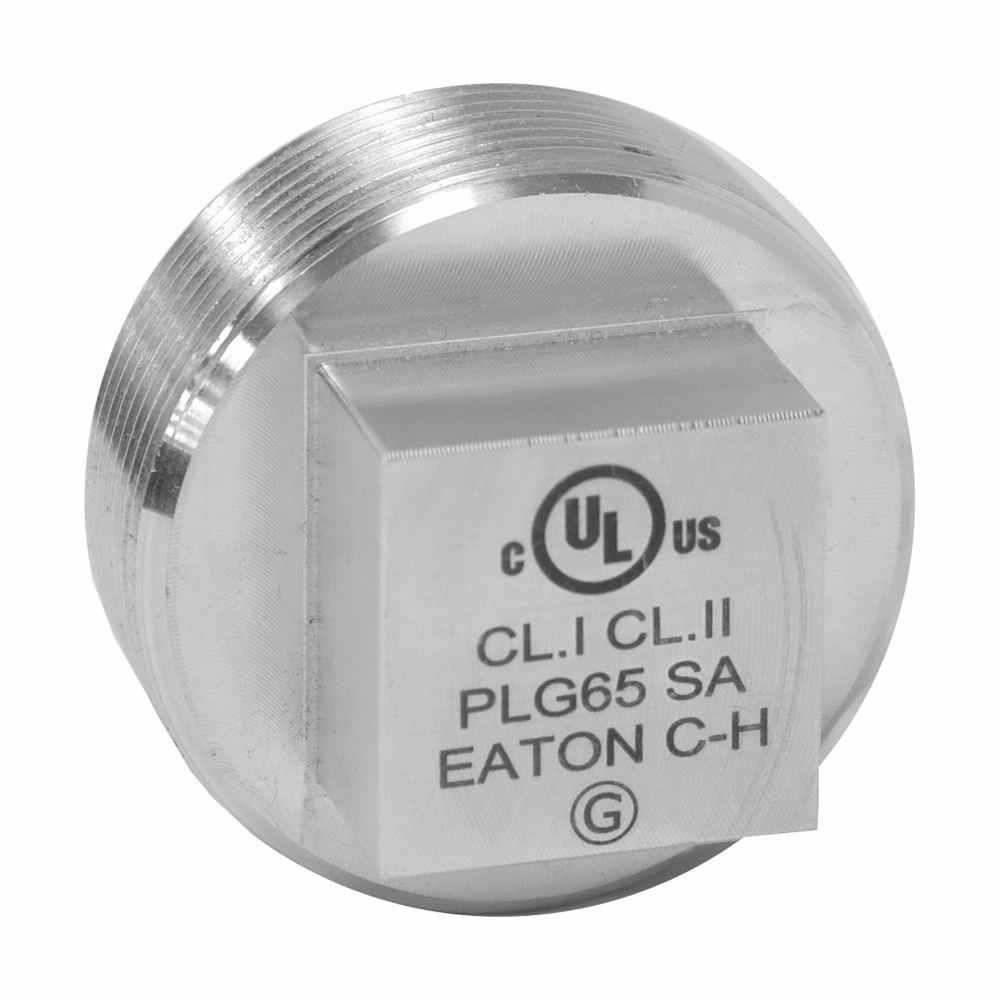 PLG25 Square Head Conduit Plug, 3/4 in, For Use With Threaded IMC/Rigid Conduit Hub, Steel, Chromate Treated Electro-Galvanized