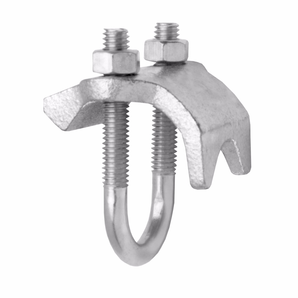 RAC400HD Right Angle Conduit Clamp, 4 in, For Use With Rigid/IMC Conduit, Malleable Iron, Hot Dipped Galvanized