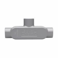 T105 Condulet Type T Conduit Outlet Body, 4 in Hub, 5 Form, 300 cu-in Capacity, Die Cast Copper-Free Aluminum, Epoxy Powder Coated