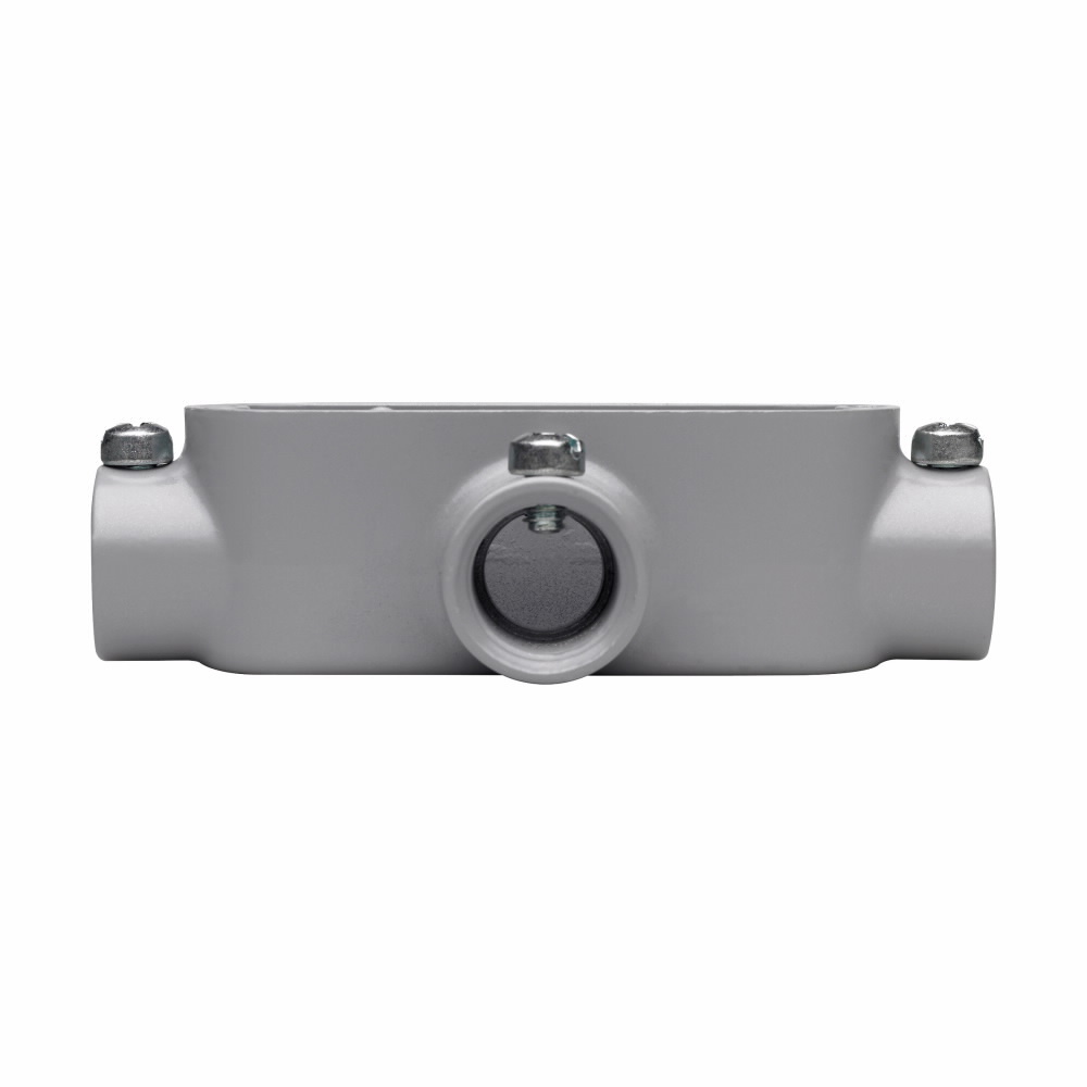 T25CGN Condulet SnapPack Type T Conduit Outlet Body With Cover and Neoprene Gasket, 3/4 in Hub, 5 Form, 7.3 cu-in Capacity, Die Cast Copper-Free Aluminum, Epoxy Powder Coated