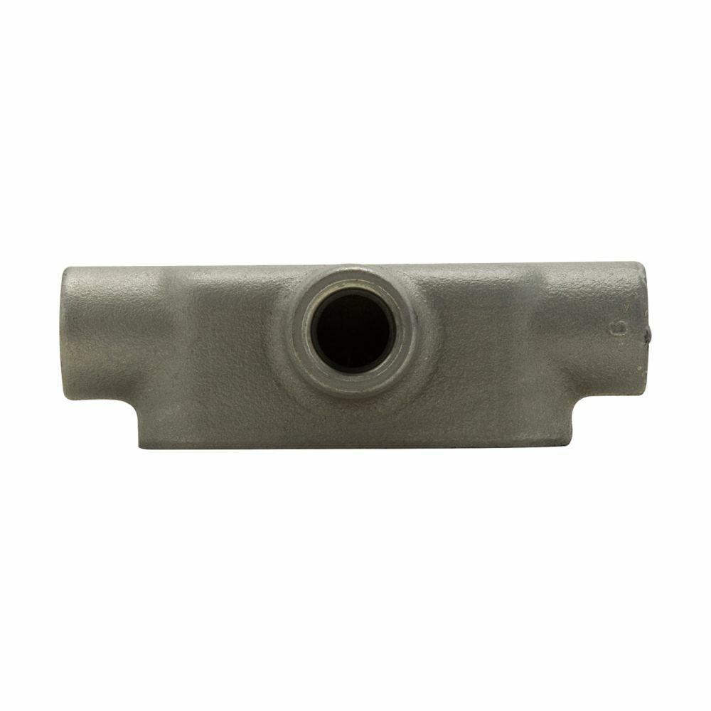 T28 Condulet Type T Conduit Outlet Body, 3/4 in Hub, 8 Form, Feraloy Iron Alloy, Aluminum Acrylic Painted/Electro-Galvanized