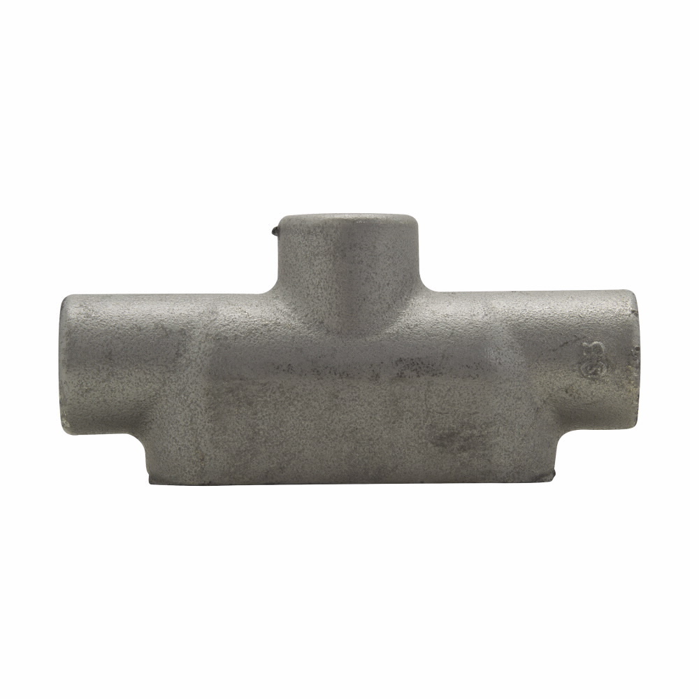 TB37SA Condulet Type TB Conduit Outlet Body, 1 in Hub, 7 Form, Copper-Free Aluminum, Aluminum Acrylic Painted/Electro-Galvanized
