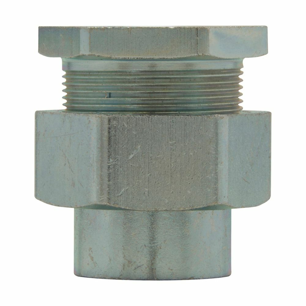UNF406 Dust-Ignitionproof FNPT Conduit Union, 1-1/4 in, Feraloy Iron Alloy, Electro-Galvanized