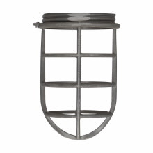 V911 Vaporgard Heat Resistant Light Fixture Guard, 6-3/4 in L, For Use With V Series Incandescent Luminaires, Copper-Free Aluminum, Clear