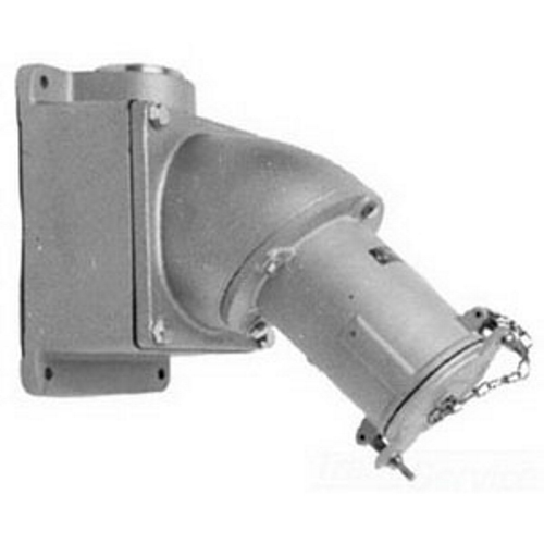 AJA20044200RS Powertite 3-Phase Grounding Style 1 Reverse Service Pin and Sleeve Receptacle With AJA Mounting Box, 600 V AC/250 V DC, 200 A, 4 Poles, 4 Wires