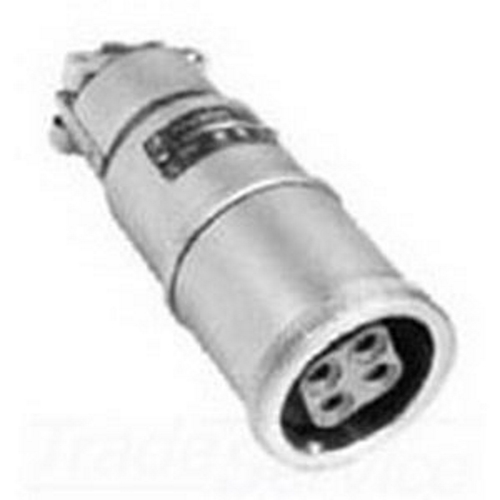 ARC6034BCRS Powertite ARC 3-Phase Grounding Style 2 Pin and Sleeve Connector Body With Reverse Service, 600 V AC/250 V DC, 60 A, 4 Poles, 3 Wires