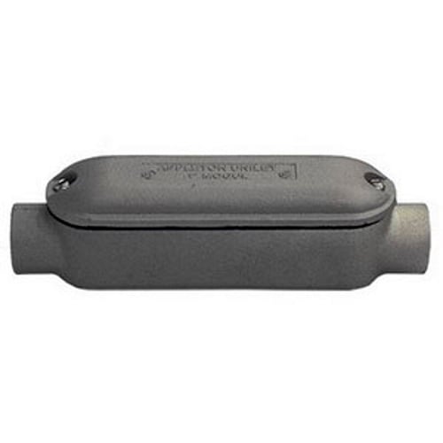 Mogul Unilet; Type C Conduit Body With Cover and Gasket Assembly; 1 Inch, Copper-Free Aluminum, Epoxy Powder Coated