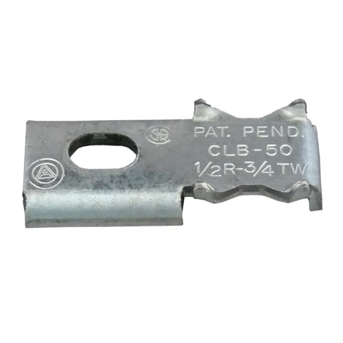CLB-50 Clamp Back, 1/2 in, For Use With EMT Conduit, Steel, Zinc Electroplated