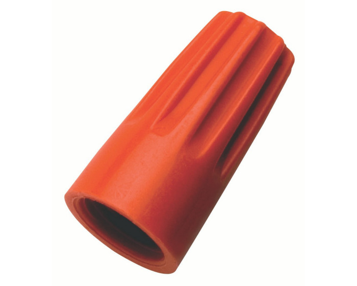 30-073J 73B Flame-Retardant Wire Connector, Positive Grip Shell, Fixed/Square Wire Spring, 22 to 14 AWG Wire Solid/Stranded Copper Wire, Polypropylene