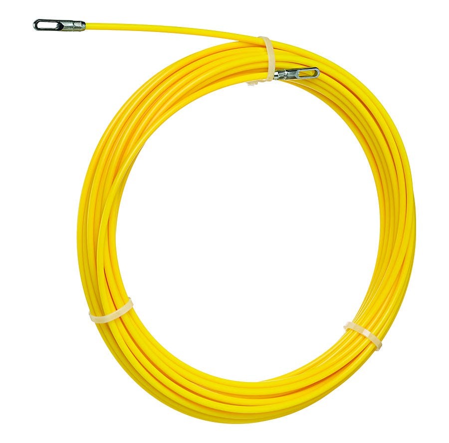 31-162 S-Class Replacement Fish Tape With Eyelet, 3/16 in Dia Tape, 100 ft L Tape, Round Profile, Fiberglass Tape