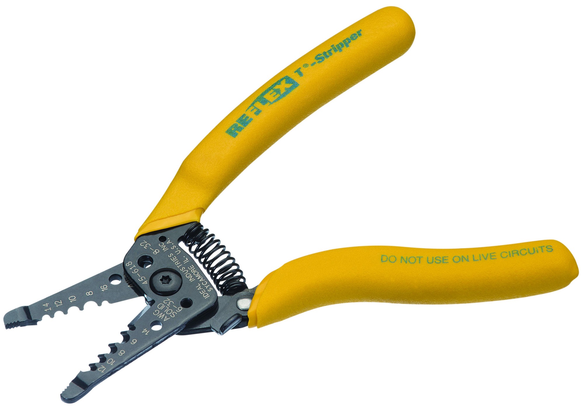 45-618 Reflex Super T Wire Stripper, 14 to 8 AWG, 6 in OAL, Steel Body