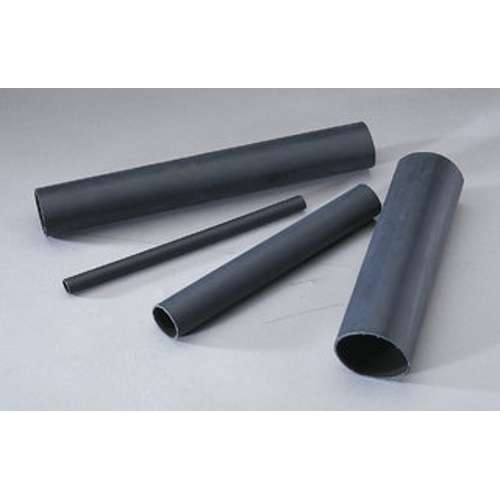 46-348 Thermo-Shrink Heat Shrink Tubing, 3/4 in ID Expanded, 0.24 in ID Recovered, 0.09 in THK Wall Recovered, 9 in L, Polyolefin, Black