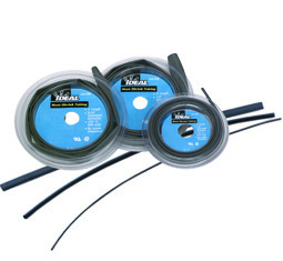 46-605 Thermo-Shrink Heat Shrink Tubing, 0.268 in ID Expanded, 0.126 in ID Recovered, 0.022 in THK Wall Recovered, 4 ft L, Polyolefin, Black