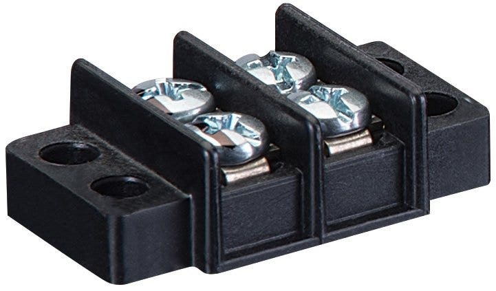 89-304 1-Stage Heavy Duty Terminal Strip, 150 V AC, 20 A, 22 to 14 AWG Wire
