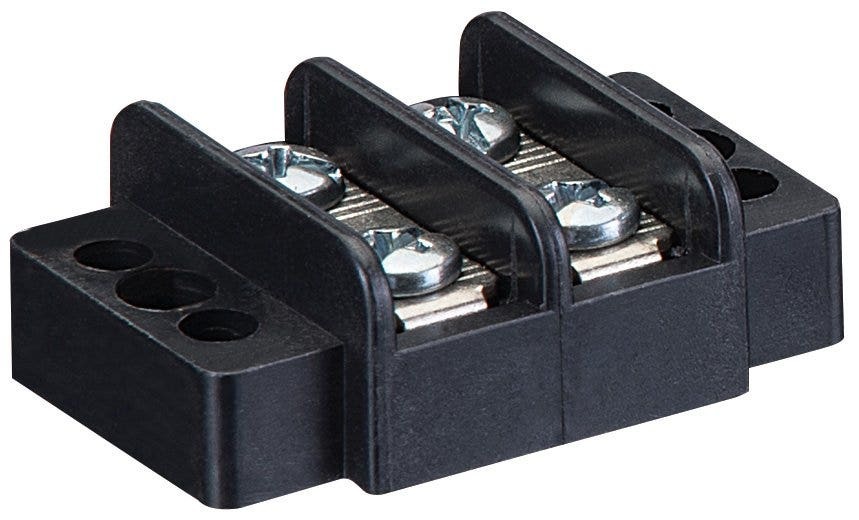 89-402 1-Stage Heavy Duty Terminal Strip, 250 V AC, 20 A, 22 to 12 AWG Wire