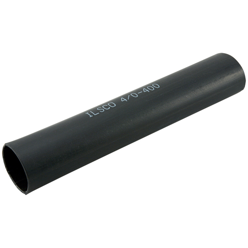 21448 ClearChoice Flame-Retardant Heat Shrink Tubing, 1.1 in ID Expanded, 3/8 in ID Recovered, 0.12 in THK Wall Recovered, 48 in L, Black
