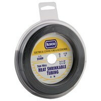 25011 ClearChoice Heat Shrink Tubing, 1 in ID Expanded, 1/2 in ID Recovered, 0.035 in THK Wall Recovered, 96 in L, Polyolefin, Black