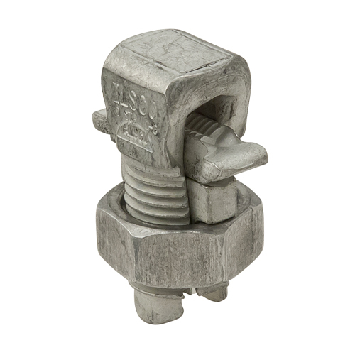 AK-6 ClearChoice Type AK Dual Rated Split Bolt Connector, 10 to 6 AWG Solid/Stranded Aluminum Conductor, 0.56 x 1.88 in, Aluminum Alloy