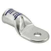CCL-6-10 ClearChoice CCL 1-Hole Light Duty Lug Compression Connector With Sight Hole, 6 AWG Flex Copper Conductor, #10 Stud, Tin Plated Copper