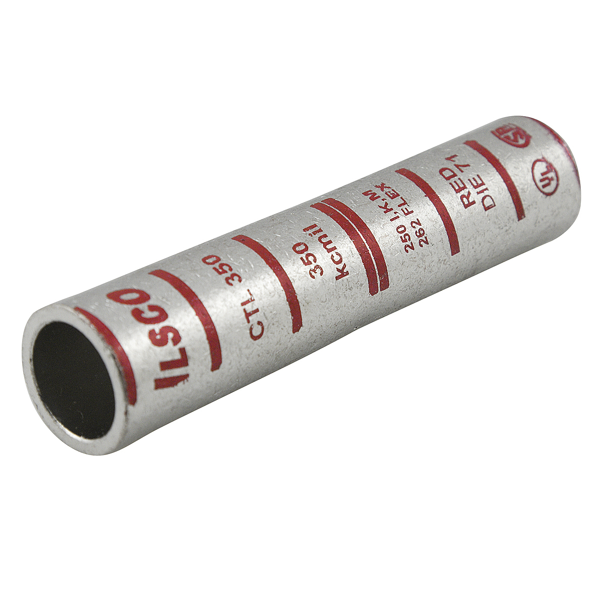 CTL-2/0 SureCrimp CTL Long Barrel Compression Sleeve, 2/0 AWG Copper Conductor, Die Code: I-45, 3-1/8 in L, Copper