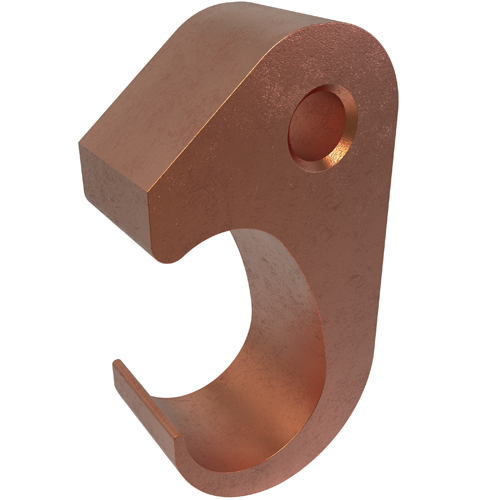 GGC-5 ClearChoice Type GGC Grounding Grid Tap Connector, 250 to 500 kcmil Conductor, 5/8 to 3/4 in Rod, Figure 6, Copper