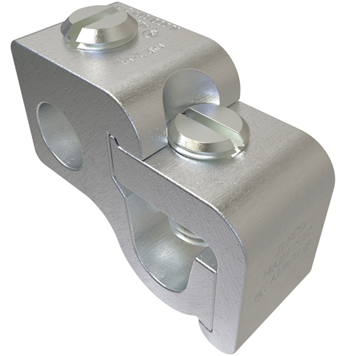 GTA-2-2 ClearChoice Type GTA Dual Rated Lay-In Parallel Tap Connector, Stranded Aluminum/Copper Conductor, 12 to 2 AWG Run/Main, 14 to 2 AWG Tap, Aluminum