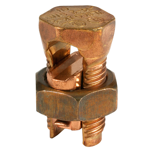 IK3-2 ClearChoice Type IK3 3-Wire Split Bolt Connector, 6 to 2 AWG, 14 AWG Compact/Compressed/Concentric/Solid Copper Conductor, 0.688 x 1.547 in, Copper Alloy