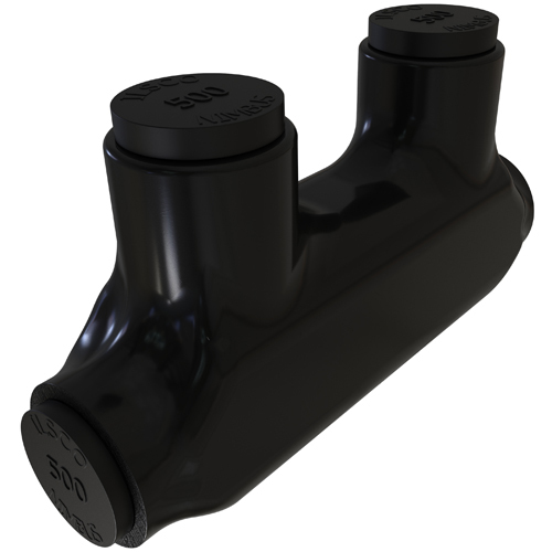 PBT-500 NIMBUS Type PBT 2-Port 2-Wire Dual Rated Insulated Splicer/Reducer Connector, Aluminum/Copper Conductor, Aluminum