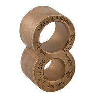 RLT-4 ClearChoice Type RLT Grounding Grid Rod Connector, 2 to 2/0 AWG Conductor, 3/4 in Rod, Figure 8, Copper