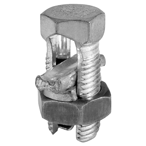 SK-4 ClearChoice Type SK Split Bolt Connector, 10 to 6 AWG, 10 AWG ACSR/Compact/Compressed/Concentric/Solid Copper Conductor, 0.562 x 1.266 in, Copper Alloy
