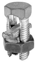 SK-750 ClearChoice Type SK Split Bolt Connector, 250 to 750 kcmil, 2/0 AWG ACSR/Compact/Compressed/Concentric/Solid Copper Conductor, 1.938 x 3.75 in, Copper Alloy