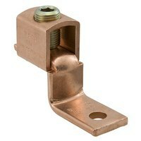 SLU-35DB ClearChoice 1-Conductor Compact Mechanical Lug, 14 to 6 AWG Copper Conductor, #10 Stud, 1 Bolt Holes, Copper
