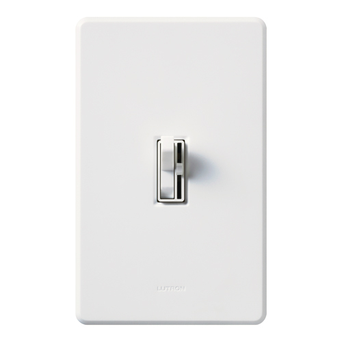 AY-103PNL-WH Ariadni Dimmer Switch with Locator Light, 1000W, Incandescent/Halogen, 120V, 1 Pole/3-Way, White
