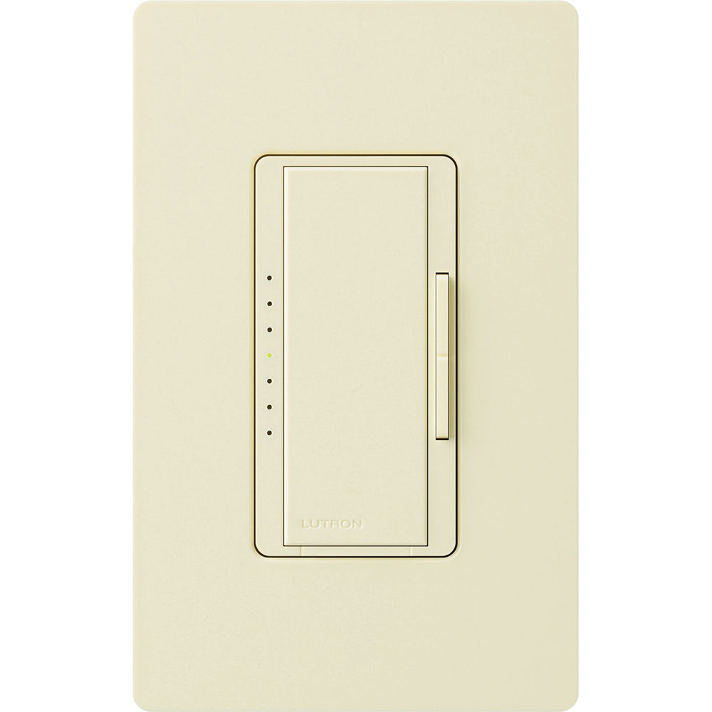MA-1000-AL Maestro Dimmer, 1000W Incandescent/Halogen, 1 Pole/Multi-Location, 120V, Almond