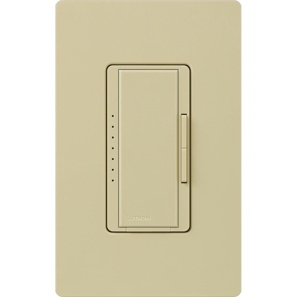 MA-1000-IV Maestro Dimmer, 1000W Incandescent/Halogen, 1 Pole/Multi-Location, 120V, Ivory