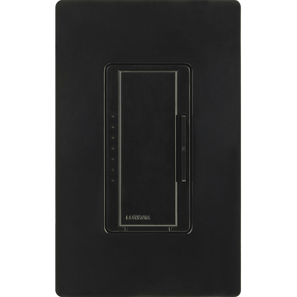MAELV-600-BL Maestro ELV Dimmer Switch, 600W, 1 Pole/Multi-Location, Neutral Required, 120V, Black