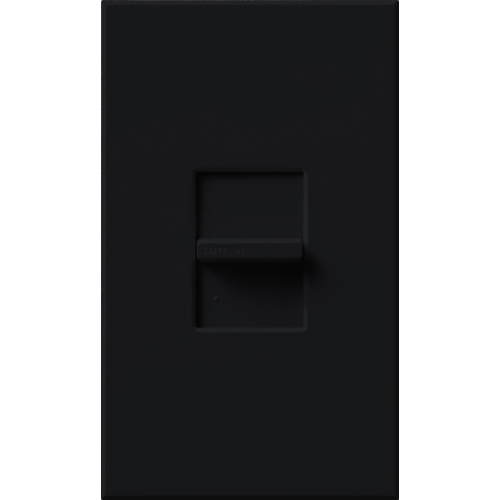 NT-1000-BL Nova T Dimmer with Wall Plate, 1000W Incandescent/Halogen, 1 Pole, 120V, Small Control, Black