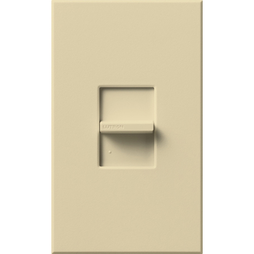 NT-3PS-IV Nova T Dimmer with Wall Plate, Slide On/Off Switch, 20 Amp, 1 Pole/3-Way, 120/277V, Small Control, Ivory