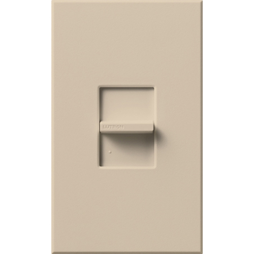 NT-3PS-TP Nova T Dimmer with Wall Plate, Slide On/Off Switch, 20 Amp, 1 Pole/3-Way, 120/277V, Small Control, Taupe