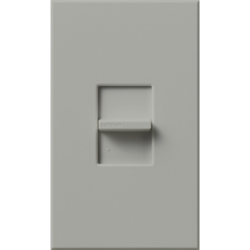 NTF-10-GR Nova T 3-Wire Dimmer Switch for Ballasts and LED Drivers, 1000W, 6 Amp, 1 Pole, Neutral Required, 120V, Small Control, Gray