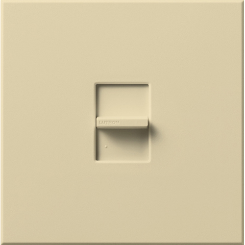 NTLV-1500-IV Nova T MLV Dimmer Switch with Wall Plate, 1200W, 1500VA, 1 Pole, No Neutral Required, 120V, Small Control, Ivory