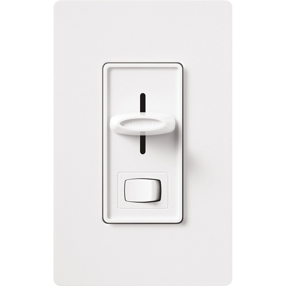 S-103P-WH Skylark Preset Dimmer with On/Off Switch, 1000W, Incandescent/Halogen, 1 Pole/3-Way, 120V, White
