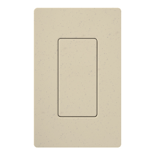 SC-BI-ST Diva Satin Colors Designer Style Screwless Blank Insert Wall Plate, 1 Gangs, 2.94 in W x 4.69 in H, Plastic, Stone